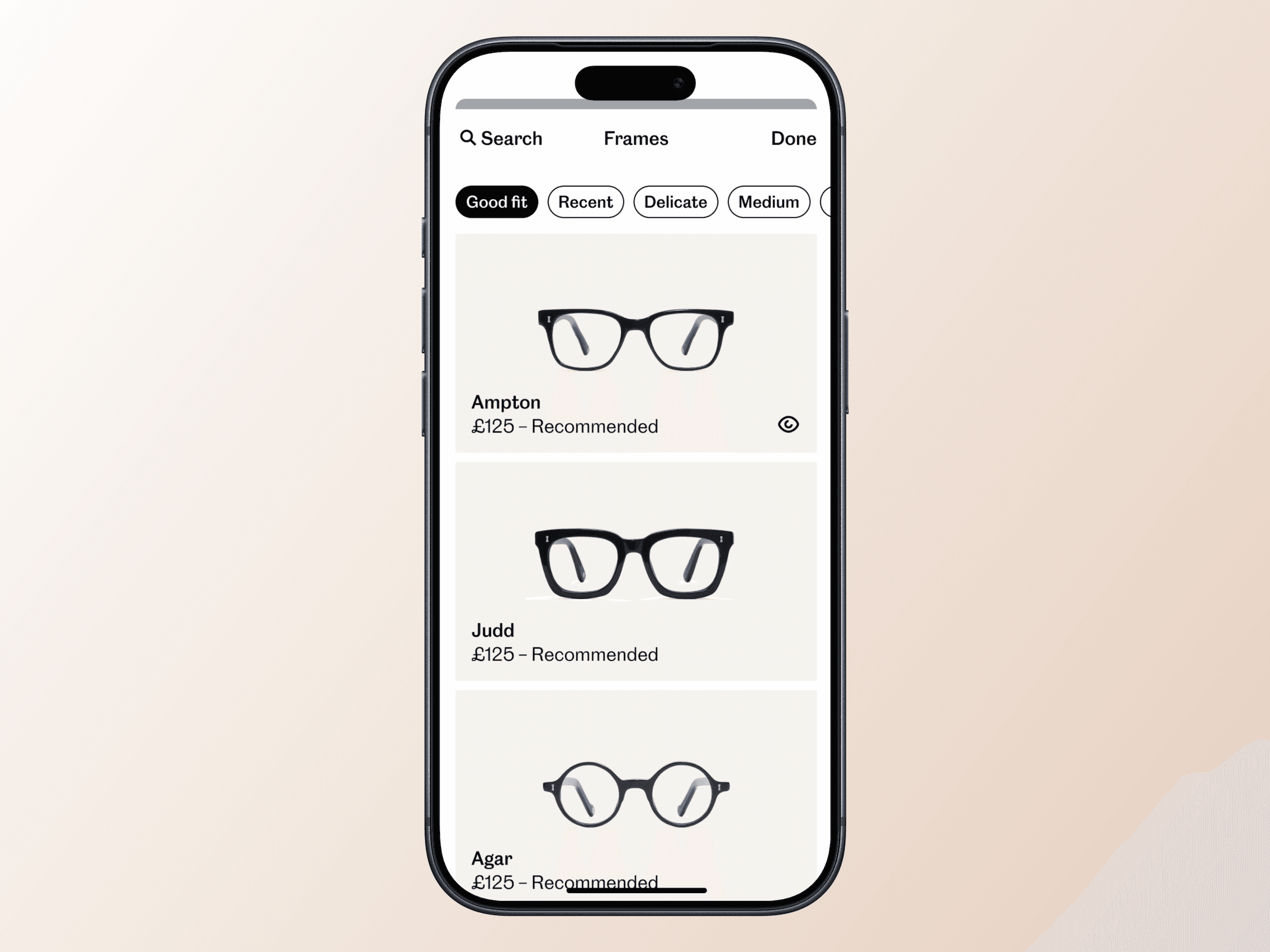 Frame Size Recommendation — 1