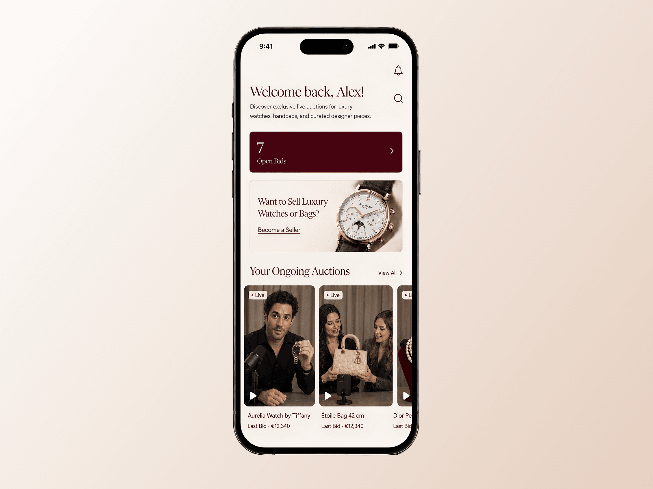 Auctioneer Dashboard — 1